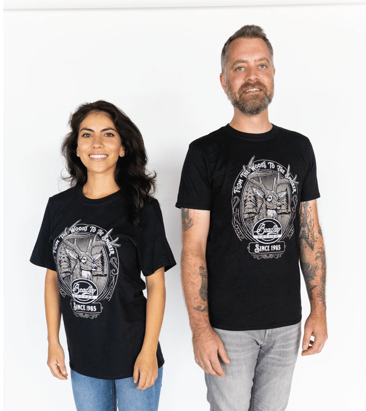 Bradley Deer T-Shirt, Black - Image 6