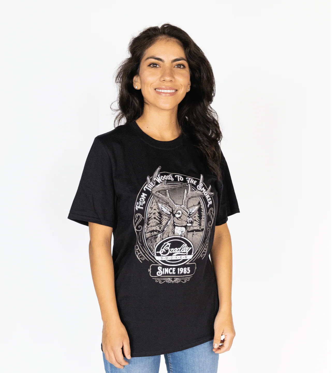 Bradley Deer T-Shirt, Black - Image 7