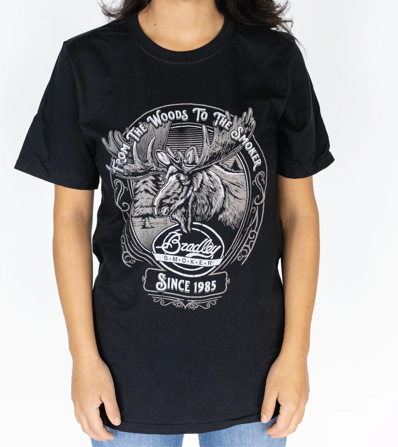 Bradley Moose T-Shirt, Black - Image 3