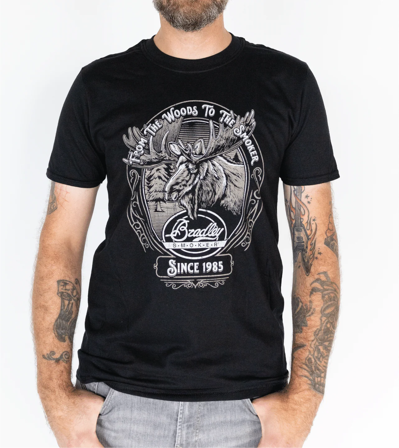 Bradley Moose T-Shirt, Black - Image 4