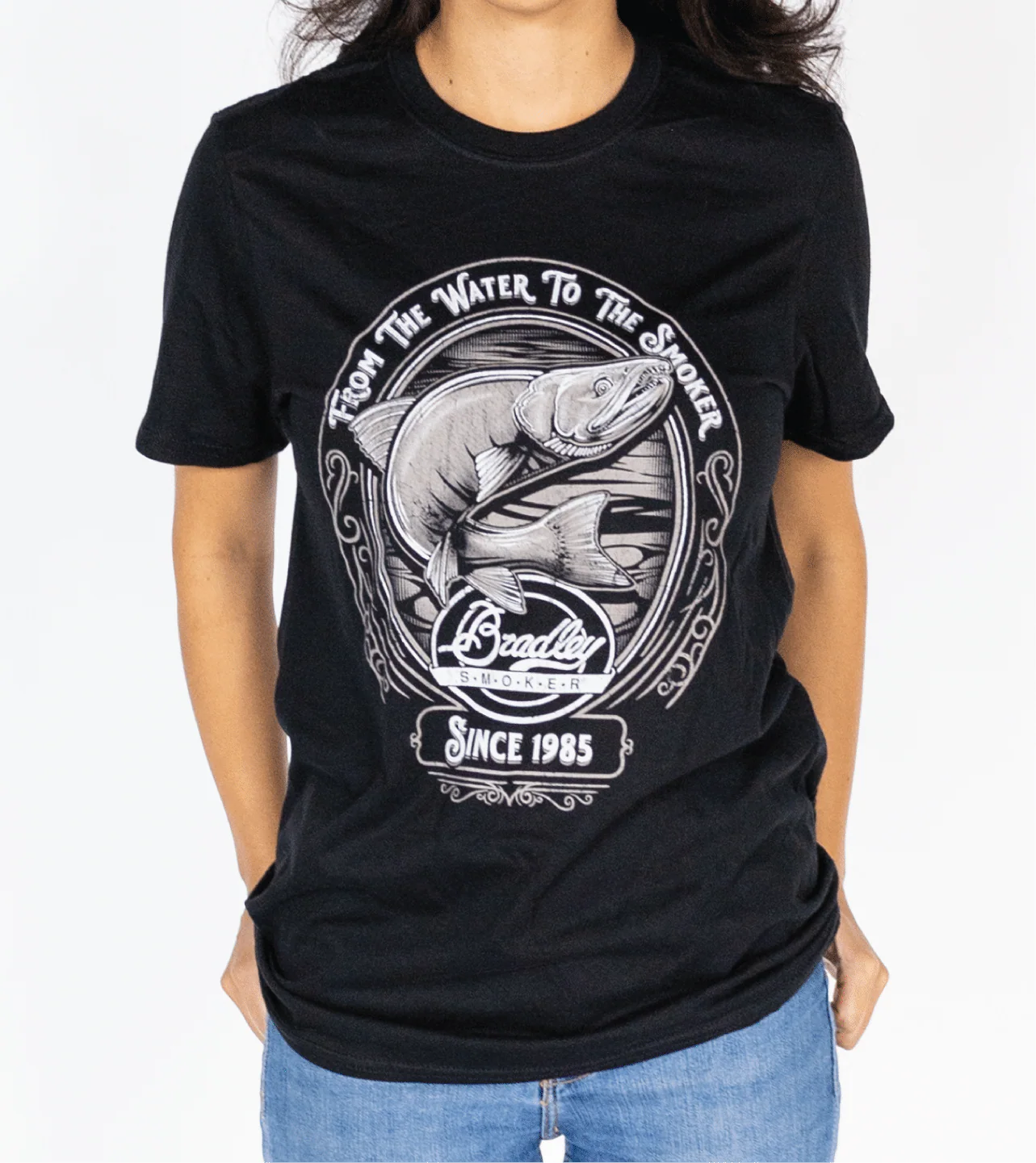 Bradley Salmon T-Shirt, Black - Image 3